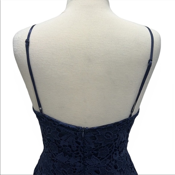 FIND - ASTR the Label Blue Lace Dress Size L - Picture 7 of 8